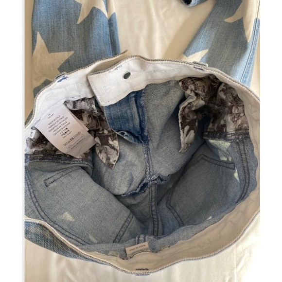 Stella McCartney White and Blue Skinny Jumpsuit - Picture 11 of 12